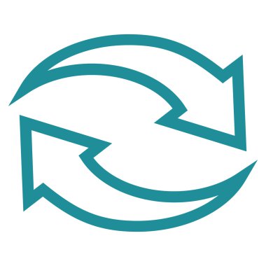 Update okları anahat vektör simgesi