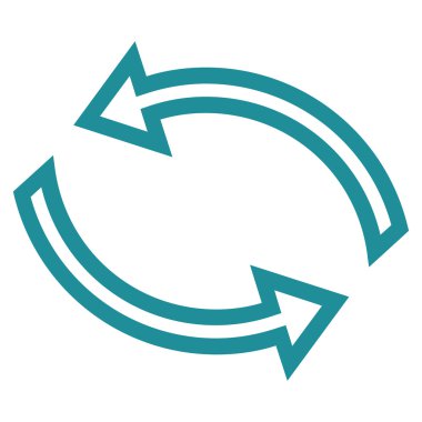 Update okları anahat vektör simgesi