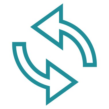 Update okları kontur vektör simgesi