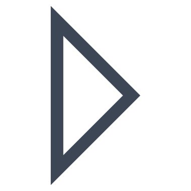 Ok ucu sağ kontur vektör simgesi