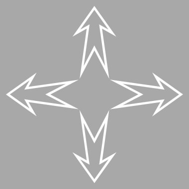 Oklar kontur vektör simgesini genişletin