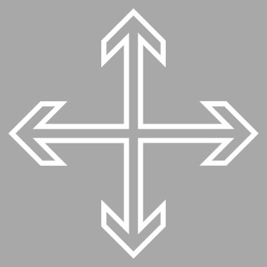 Oklar kontur vektör simgesini genişletin