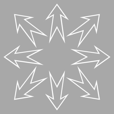 Oklar kontur vektör simgesini genişletin