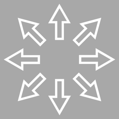 Oklar kontur vektör simge patlayabilir