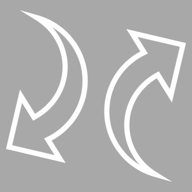 Exchange okları vektör simge anahat