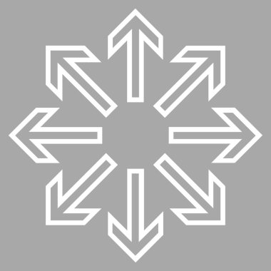 Oklar anahat vektör simge patlayabilir