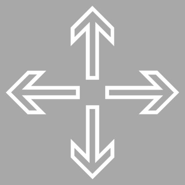 Oklar anahat vektör simgesini genişletin