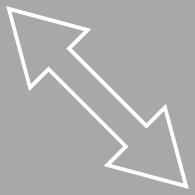 Çapraz ince çizgi vektör simgesi ters çevir