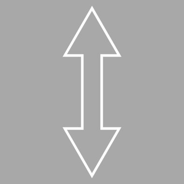 Fiske vurmak dikey kontur vektör simgesi