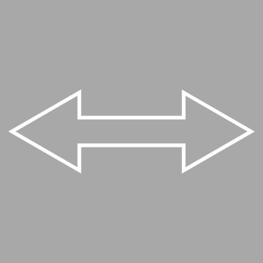 Yatay ince çizgi vektör simgesi ters çevir