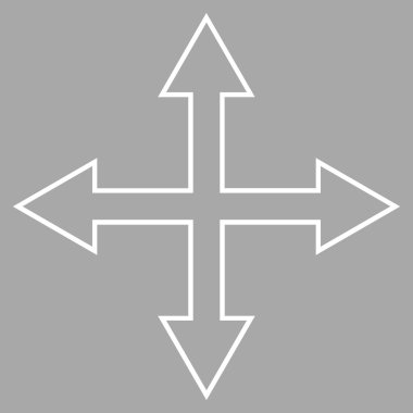 Oklar anahat vektör simge en üst düzeye çıkarmak