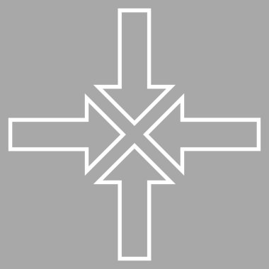 Toplantı noktası dağılımı vektör simgesi