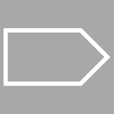 İşaretçi şu ince çizgi vektör simgesi