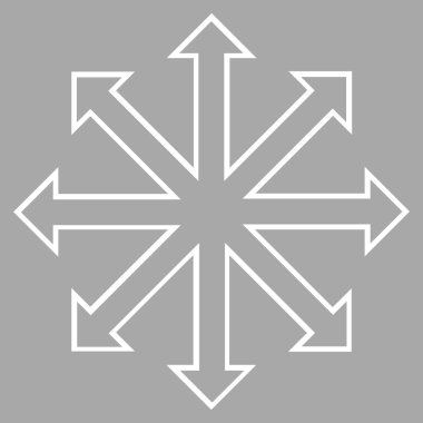 Oklar ince çizgi vektör simge en üst düzeye çıkarmak