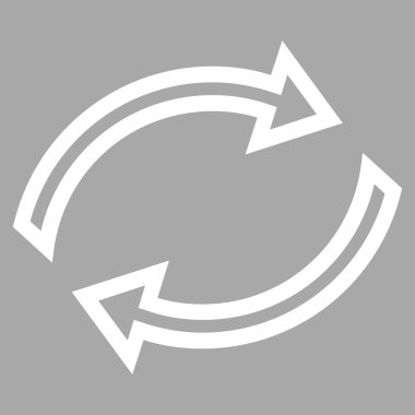 Oklar kontur vektör simge Yenile