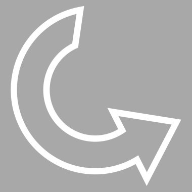 CCW kontur vektör simgesini Döndür