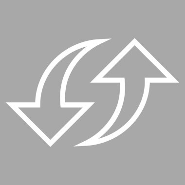 Oklar anahat vektör simgesi yerine