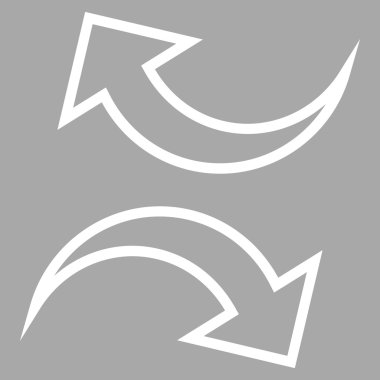 Oklar ince çizgi vektör simgesi yerine