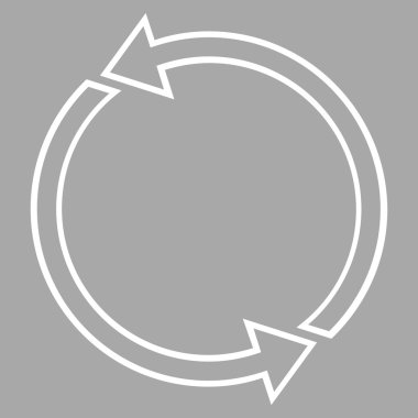 Döndürme Ccw kontur vektör simgesi