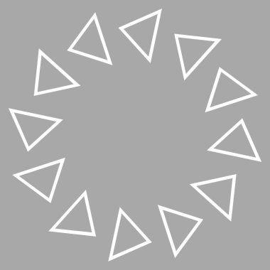 Döndürme ince çizgi vektör simgesi