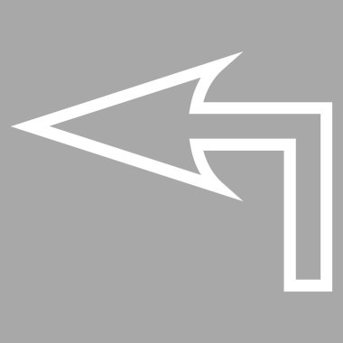 Sol ince çizgi vektör simge açmak