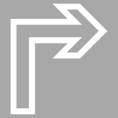 Sağ kontur vektör simge açmak