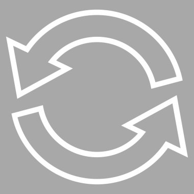 Update okları ince çizgi vektör simgesi