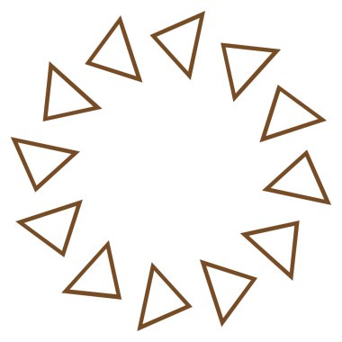 Döndürme ince çizgi vektör simgesi