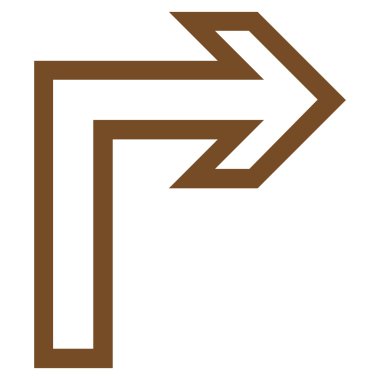 Doğru anahat vektör simge açmak