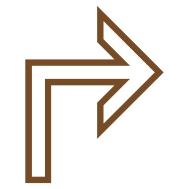 Sağ kontur vektör simge açmak