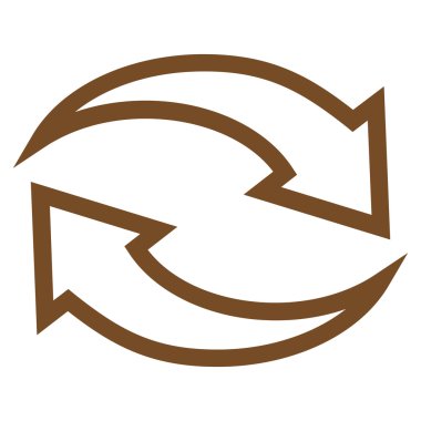 Update okları ince çizgi vektör simgesi