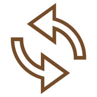 Update okları ince çizgi vektör simgesi