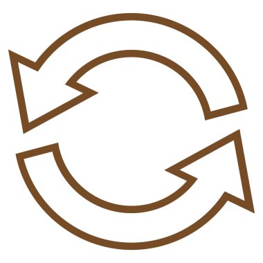 Update okları anahat vektör simgesi