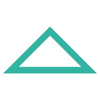 Kontur vektör simge yukarı ok ucu