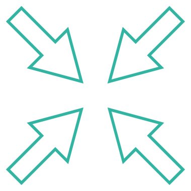 Kompakt okları satırı vektör simgesi ince