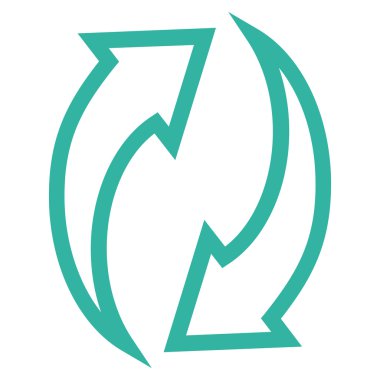 Oklar kontur vektör simge Yenile