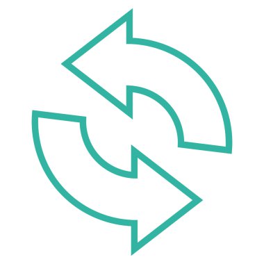 Kontur vektör simgesini Döndür