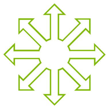 Oklar anahat vektör simgeyi büyütmek