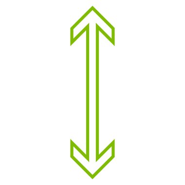 Exchange ok dikey kontur vektör simgesi