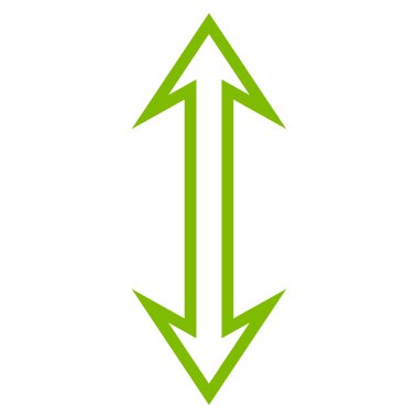 Dikey kontur vektör simgesi ters çevir