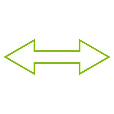 Yatay kontur vektör simgesi ters çevir