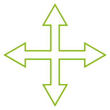 Oklar anahat vektör simge en üst düzeye çıkarmak