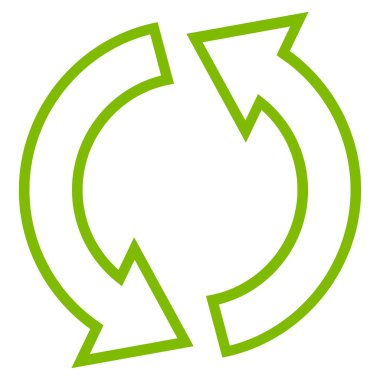 Oklar anahat vektör simge Yenile