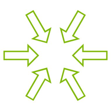 Basınç okları satırı vektör simgesi ince