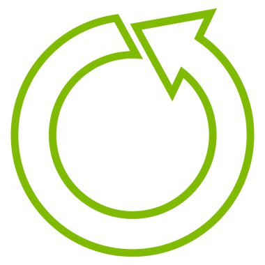 CCW kontur vektör simgesini Döndür