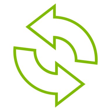 Anahat vektör simge döndürmek