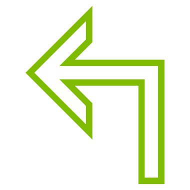 Sol ince çizgi vektör simge açmak