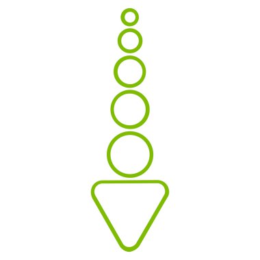 Kontur vektör simgesi aşağı ok göndermek