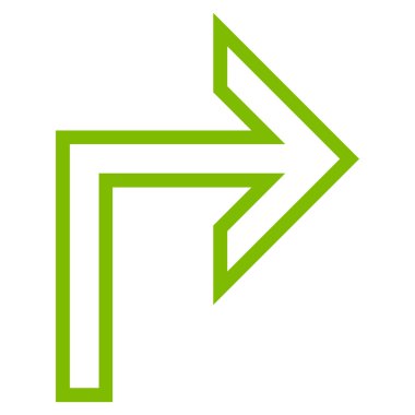 Sağ kontur vektör simge açmak