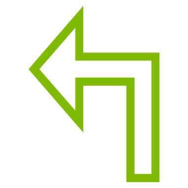 Sol ince çizgi vektör simge açmak